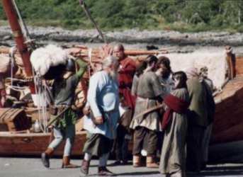 *Viking ship ashore