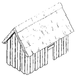 *The Same house with walls and a roof