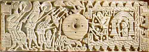 * A panel from the Franks casket