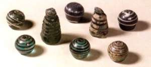 *Glass gaming pieces from Birka