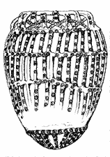 * Drawing of Thetford ware pot